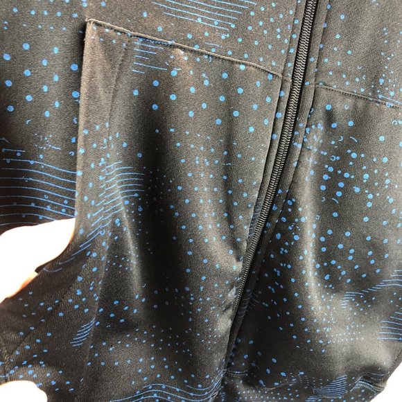 Volcom Mens XL Black Blue Stone Logo Jersey Full Zip Heavyweight Skater Hoodie - Picture 10 of 16